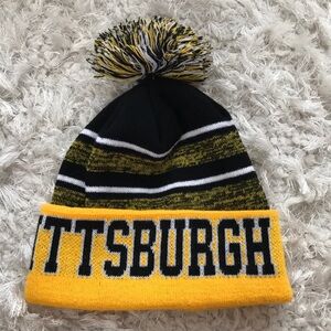 Pittsburg Knit Hat with Pom